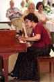Vicki Bragin playing for Museum docents